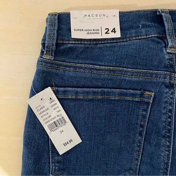 PacSun Super High Waisted Jeggings Size 24 - Picture 7 of 8